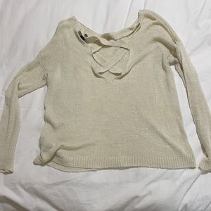 Criss cross back sweater